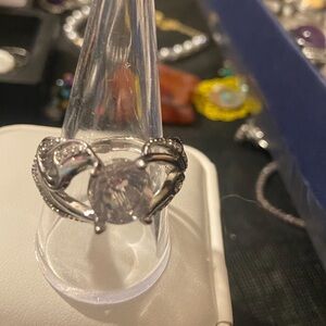 Elegant Silver Dolphin Ring